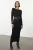 TRENDYOLMİLLA Dames Zwart Effen Maxi Lang Avond / Dagelijks Bodycon Jurken