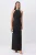 TRENDYOLMİLLA Dames Zwart Effen Maxi Mouwloos Recht Avond & Gala Jurk
