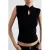 Mango gebreide trui met cut-out – zwart