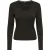 Only onlsara sharai l/s v-neck top jrs 15380864 chocolate torte