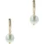 OTAZU Pearl Hoops Cream