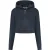 Malelions Women Cropped Zip Hoodie | Midnight Blue