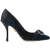 Dolce & Gabbana Blauwe Bloemige Ayers Kristallen Pumpschoenen
