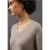Street One Dames Basic trui met V-hals in Beige