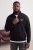 TRENDYOL MAN Heren Zwart Slogan Lang Oversized Grote maten Sweatshirts