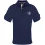 Aquascutum Herenpoloshirt van katoen met kraag en korte mouwen (Marine)