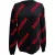 Balenciaga Allover Logo Sweater in Zwarte Katoen