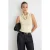 TRENDYOLMİLLA Dames Beige Effen Mouwloos Getailleerd Blouses