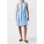 French Connection Emily Tiered Flared Dress Blue