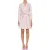 Moschino Heart Buttons Jacquard Striped Dress Pink