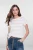 Geisha T-shirt Striped Gold Lurex 62130-40 T-shirt Korte Mouw 10 Off-white/gold
