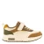Vty imitatieleren sneakers – ecru/camel