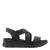 Medicus leren sandalen zwart