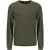 No Excess Pullover crewneck garment dyed + st dark moss