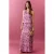 MANGO TEEN gebloemde maxi rok roze