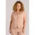 Yest Curve gilet met linnen beige