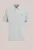 WE Fashion – Heren regular fit polo met structuur en embroidery – Regular fit – Lichtgrijs – Katoen –