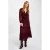 Morgan midi jurk aubergine