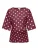 Only Maternity Shirt ‘OLMLia’  wijnrood / offwhite