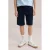 WE Fashion loose fit chino short donkerblauw