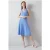 LK Bennett Mona Midi Dress Light Blue
