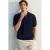 TRENDYOL MAN Jongens Donkerblauw Ajour Kort Relaxed fit Poloshirts