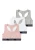 BENCH Onderhemd  lichtgrijs / rosa / wit