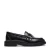 Steve Madden Harloe leren loafers met studs zwart