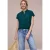 Street One Dames Linnen mix blouse shirt in Groen