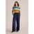 White Stuff Belle Pull On Wide Leg Trouser Dark Navy
