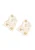 SOHI Oorbellen ‘Karla’  goud / wit