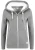 Oxmo Sweatvest ‘Binja’  grijs gemêleerd