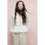 MANGO TEEN blouse met peplum – ecru
