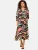 love & roses Blousejurk  lichtoranje / pink / zwart / wit
