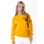 Colourful Rebel rechtvallende trui met logo – oker