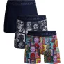 Muchachomalo Men 3-pack boxer shorts print/print/solid