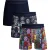 Muchachomalo Men 3-pack boxer shorts print/print/solid
