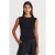 Dames Geribbelde Mouwloze T-shirt met Ronde Hals