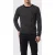The Kooples Pull Col Rond A Rayures Detail Broderie Black / White