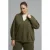 Mat Fashion Plus Size blouse – donkergroen