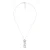 Orphelia Dames 925 Sterling Zilver Hanger met Ketting – Wit ZH-4536