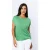 Groene stretch jersey mouwloze top