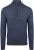 Suitable Merino Half Zip Trui Denim Blauw