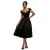 Damesjurk Goddiva Scuba Foam Skater Midi