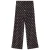 Mango wide leg broek met stippen en pailletten – donkerbruin