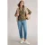 White Stuff Annie Jersey Shirt Chartreuse Print