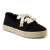 TOMS Carolina Lace Up Katoenen Dames Zwarte Strand Espadrilles
