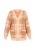 usha BLUE LABEL Gebreid vest  beige / lichtbruin / oranje
