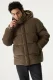 Garcia corduroy pufferjas bruin