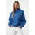 TRENDYOLMİLLA Dames Blauw Geometrisch patroon Lang Oversized Sweatshirts